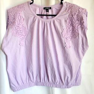 Express Strong Shoulder Crop Top